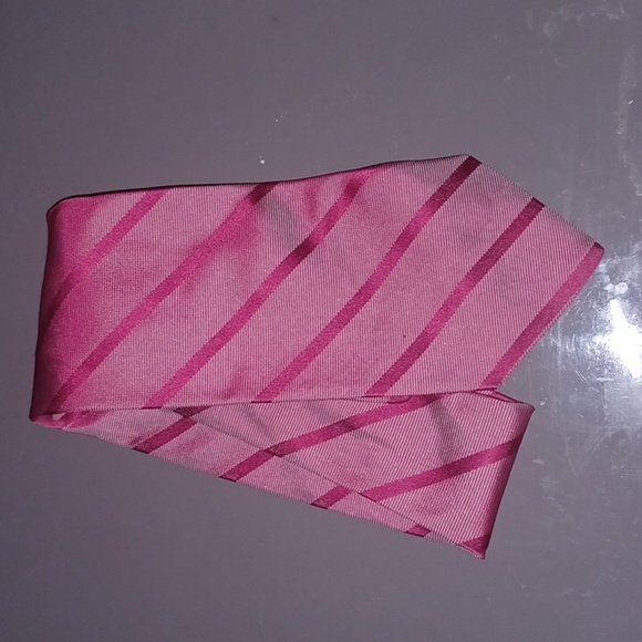 346 Brooks Brothers Luxe Pink Pure Silk Striped Tie, Woven in Italy - Picture 6 of 7